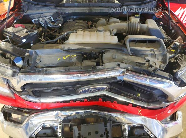 1FTEW1EBXPKF49515 2023 FORD F150 Red Вид задньої частини салону