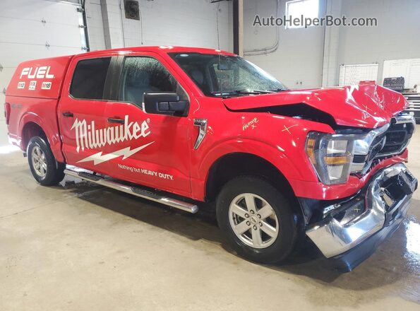 1FTEW1EBXPKF49515 2023 FORD F150 Red Панорамний вид салону 360°