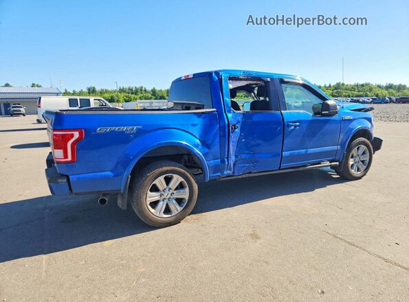 1FTEW1EF0GFB58059 2016 FORD F150 Blue უკანა მარჯვენა