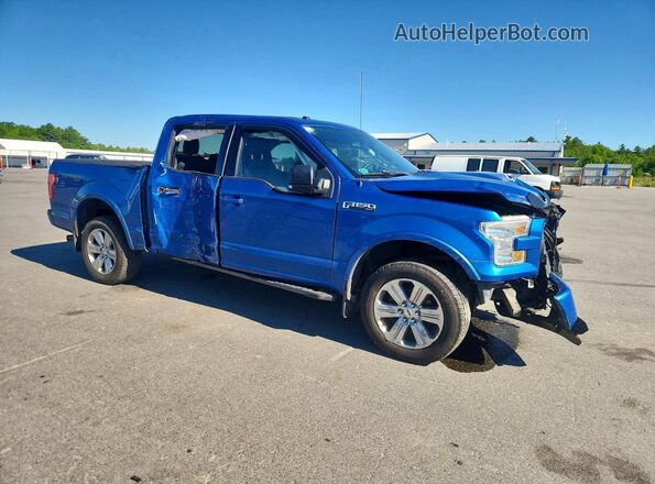 1FTEW1EF0GFB58059 2016 FORD F150 Blue წინა მარჯვენა