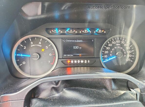 1FTEW1EF0GFB58059 2016 FORD F150 Blue ხელსაწყოთა პანელის ხედი