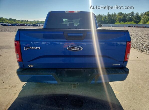 1FTEW1EF0GFB58059 2016 FORD F150 Blue უკანა ხედი