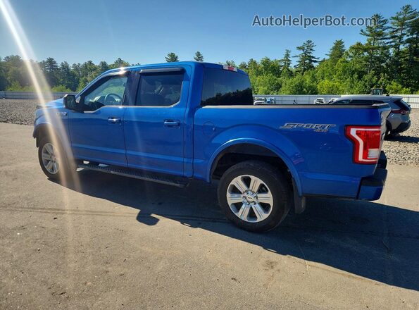 1FTEW1EF0GFB58059 2016 FORD F150 Blue უკანა მარცხენა