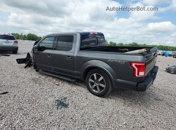 1FTEW1EF0HFB05041 2017 FORD F150 Gray Trasero izquierdo