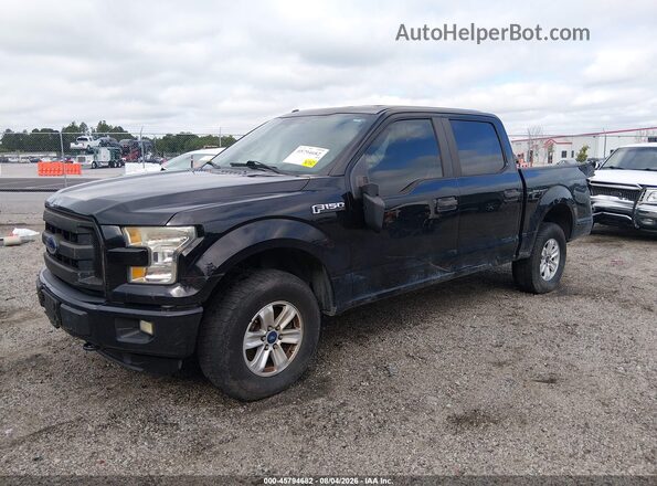 1FTEW1EF1GFC17183 2016 FORD F150 Black Przód lewy