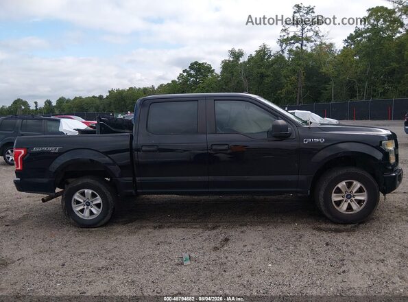 1FTEW1EF1GFC17183 2016 FORD F150 Black Widok wnętrza 360 stopni