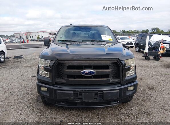 1FTEW1EF1GFC17183 2016 FORD F150 Black Widok wnętrza z tyłu