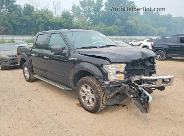1FTEW1EF1GFC43766 2016 FORD F150 Black Delantero derecho