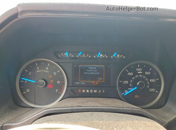 1FTEW1EF1GFC43766 2016 FORD F150 Black Vista del cuadro de instrumentos