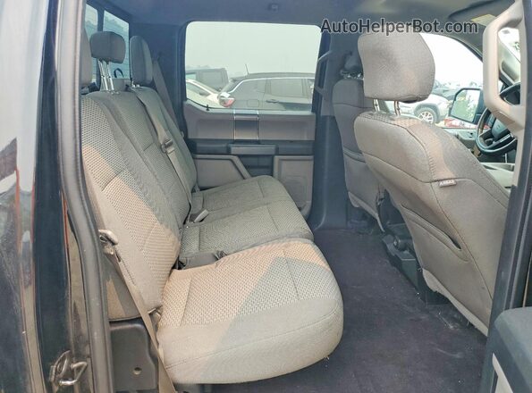 1FTEW1EF1GFC43766 2016 FORD F150 Black Vista de los asientos traseros