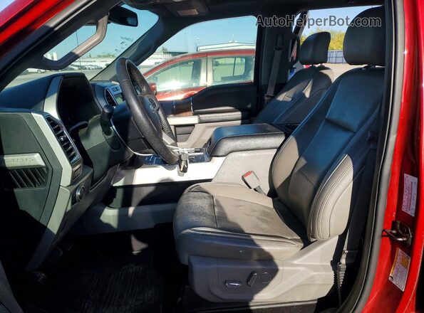 1FTEW1EF1GFD47836 2016 FORD F150 Бордовый Вид салона спереди
