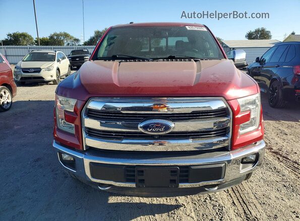1FTEW1EF1GFD47836 2016 FORD F150 Бордовый Вид спереди