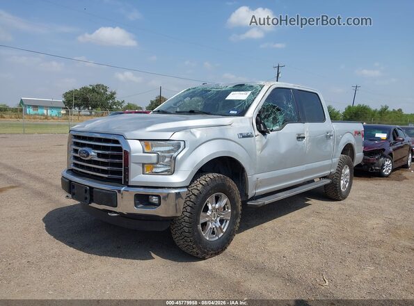 1FTEW1EF1GKD87180 2016 FORD F150 Silver Передня ліва чверть