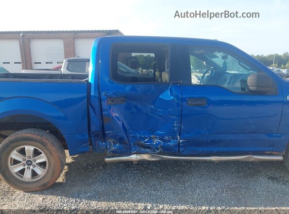 1FTEW1EF1HFA11721 2017 FORD F150 Blue Widok z przodu