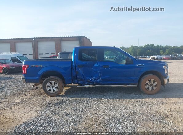 1FTEW1EF1HFA11721 2017 FORD F150 Blue Widok wnętrza z tyłu