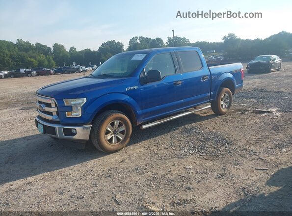 1FTEW1EF1HFA11721 2017 FORD F150 Blue Przód lewy