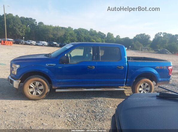 1FTEW1EF1HFA11721 2017 FORD F150 Blue Widok wnętrza 360 stopni