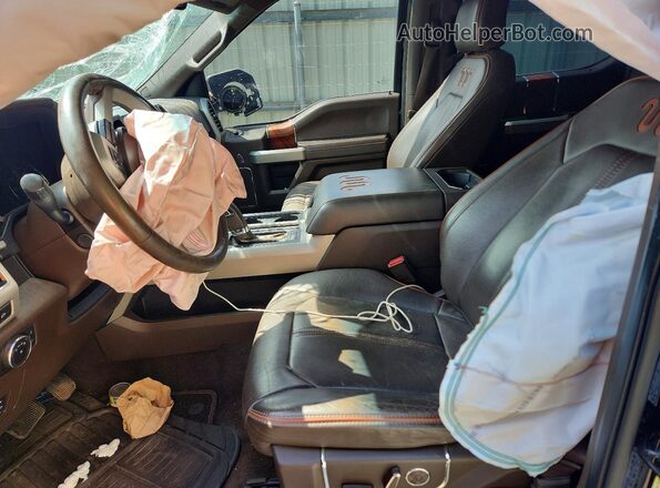 1FTEW1EF1HFA97743 2017 FORD F150 Black Vista interior delantera