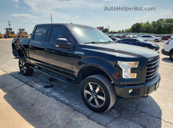 1FTEW1EF1HFB76894 2017 FORD F150 Black წინა მარჯვენა