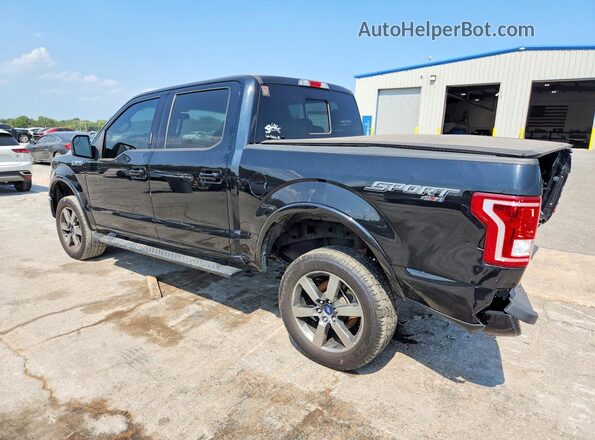 1FTEW1EF1HFB76894 2017 FORD F150 Black უკანა მარცხენა