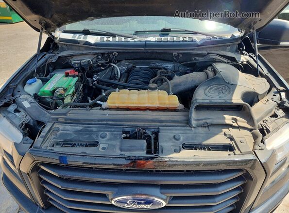 1FTEW1EF1HFB76894 2017 FORD F150 Black უკანა სალონის ხედი