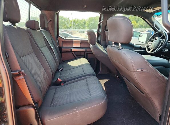 1FTEW1EF1HFB76894 2017 FORD F150 Black უკანა სავარძლების ხედი
