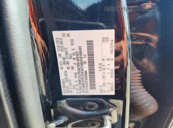 1FTEW1EF1HFB76894 2017 FORD F150 Black VIN კოდის სტიკერის ხედი