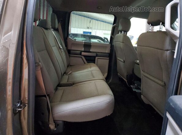 1FTEW1EF1HFC36351 2017 FORD F150 Brown Widok tylnych siedzeń