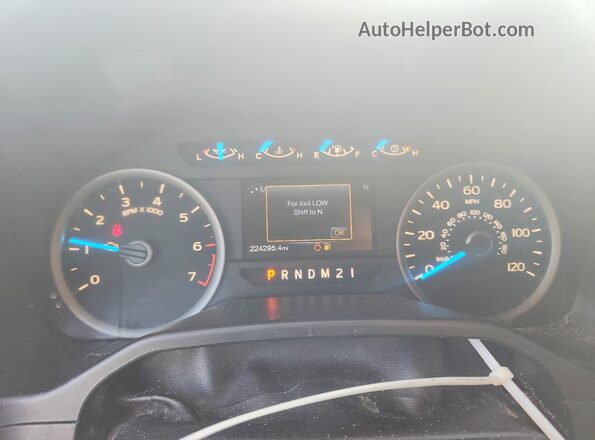 1FTEW1EF2GKE91497 2016 FORD F150 Gray Instrument cluster view