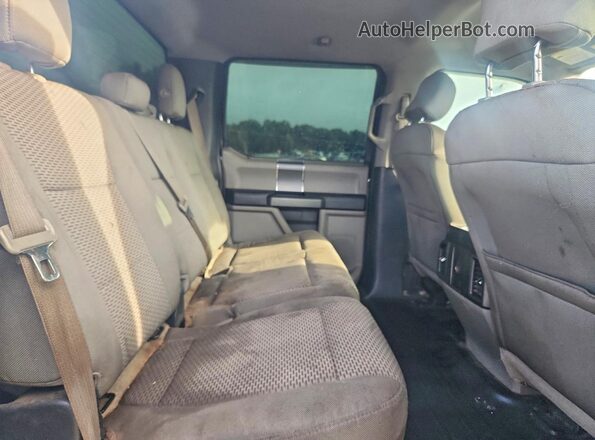 1FTEW1EF2GKE91497 2016 FORD F150 Gray Rear seats view