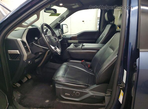 1FTEW1EF2HFA88887 2017 FORD F150 Blue წინა სალონის ხედი