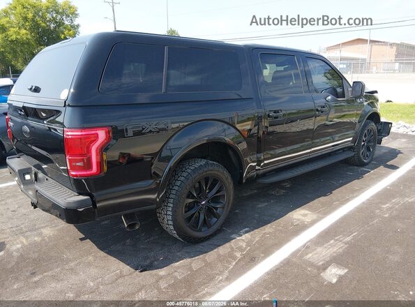 1FTEW1EF2HFB48828 2017 FORD F150 Черный Задняя правая четверть