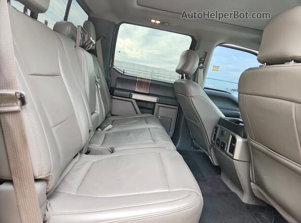 1FTEW1EF2HKC62741 2017 FORD F150 White უკანა სავარძლების ხედი