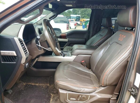 1FTEW1EF3GFA53970 2016 FORD F150 Золотой Вид салона спереди