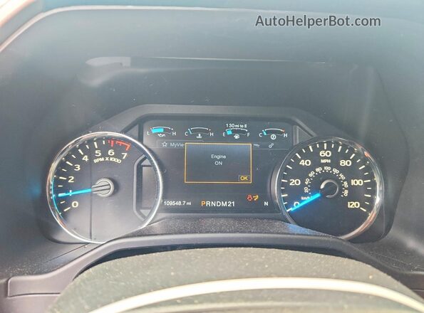 1FTEW1EF3GFC66353 2016 FORD F150 Red Instrument cluster view