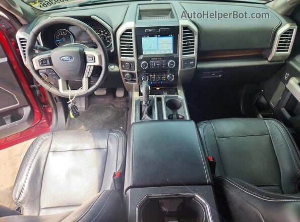 1FTEW1EF3GFC66353 2016 FORD F150 Red Dashboard view