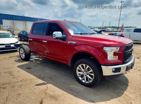 1FTEW1EF3GFC66353 2016 FORD F150 Red Front right