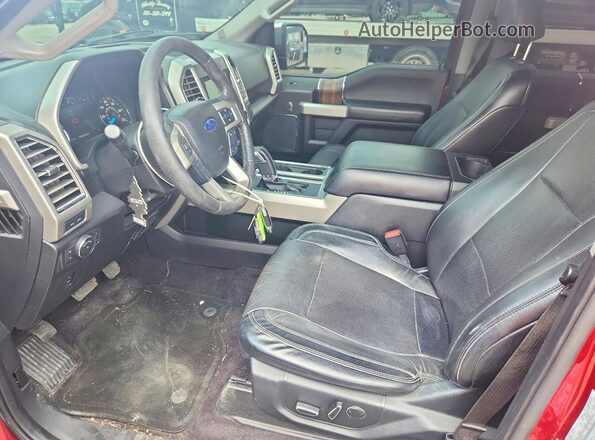 1FTEW1EF3GFC66353 2016 FORD F150 Red Front interior view