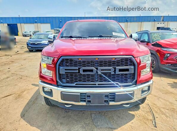 1FTEW1EF3GFC66353 2016 FORD F150 Red Front view