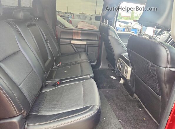 1FTEW1EF3GFC66353 2016 FORD F150 Red Rear seats view