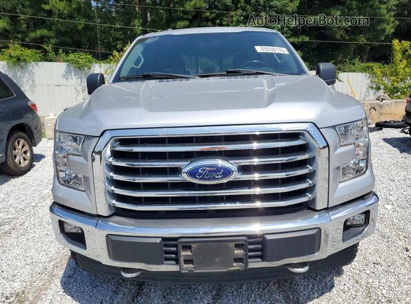 1FTEW1EF3HFB16227 2017 FORD F150 Silver Widok z przodu