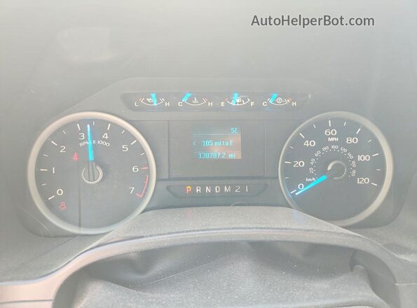 1FTEW1EF3HFC22936 2017 FORD F150 Silver Vista del cuadro de instrumentos
