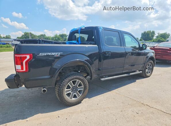 1FTEW1EF4GKD12179 2016 FORD F150 Black Задня права чверть