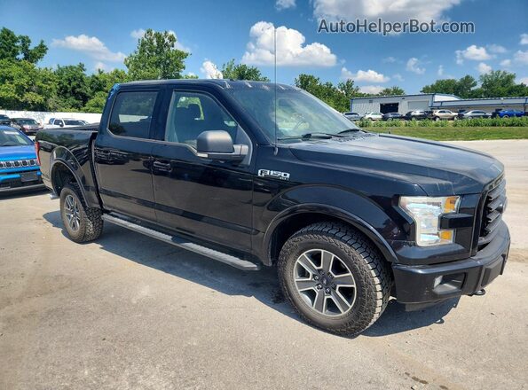 1FTEW1EF4GKD12179 2016 FORD F150 Black Передня права чверть