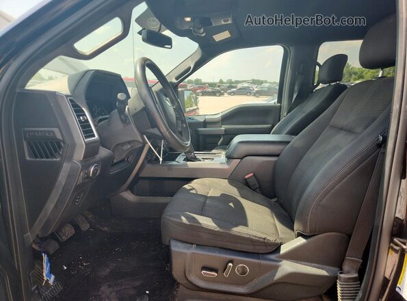 1FTEW1EF4GKD12179 2016 FORD F150 Black Вид салону спереду