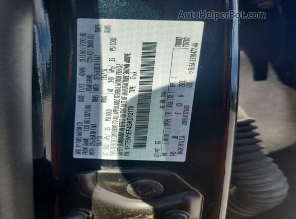 1FTEW1EF4GKD12179 2016 FORD F150 Black Вид підкапотного простору