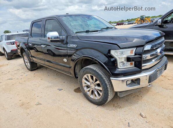 1FTEW1EF4HFA59648 2017 FORD F150 Black Delantero derecho
