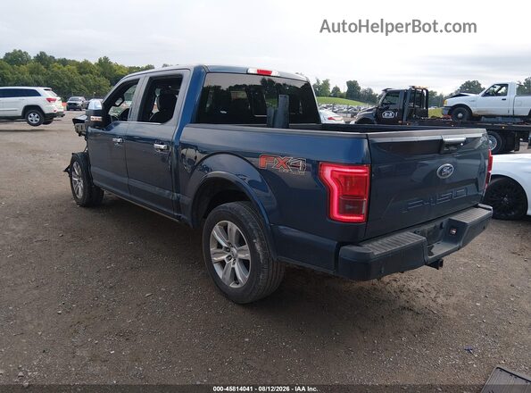 1FTEW1EF4HFA81486 2017 FORD F150 Blue Rear left