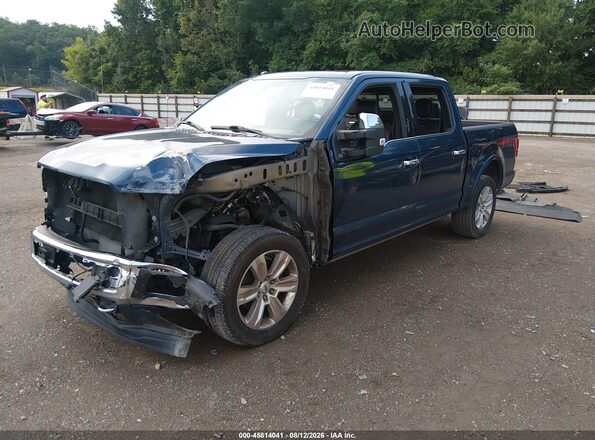 1FTEW1EF4HFA81486 2017 FORD F150 Blue Front left