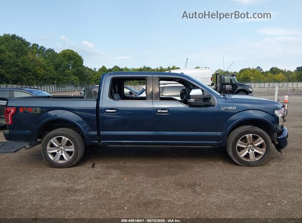 1FTEW1EF4HFA81486 2017 FORD F150 Blue Rear interior view